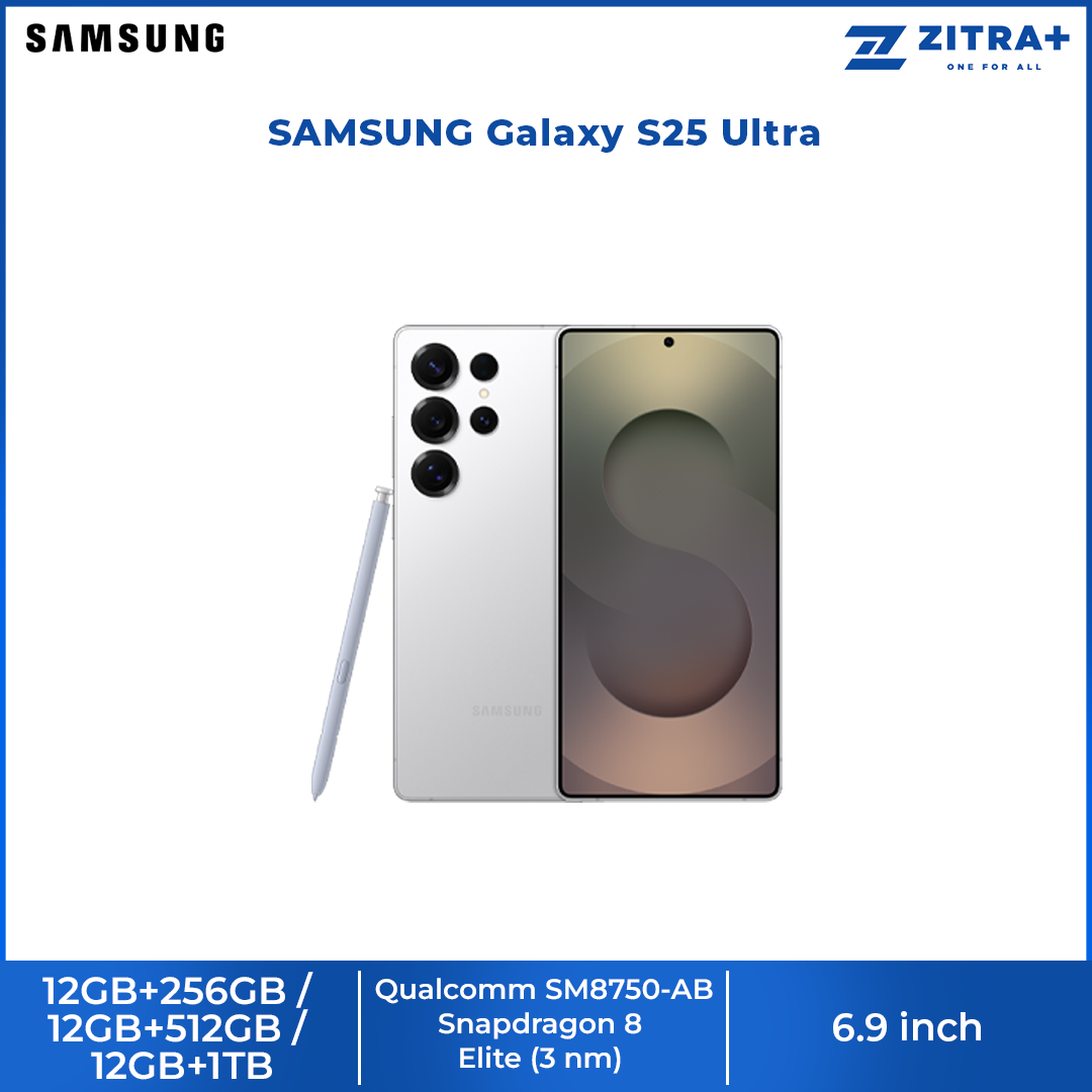 SAMSUNG Galaxy S25 Ultra | Qualcomm SM8750-AB Snapdragon 8 Elite |  Galaxy AI | 200 MP Camera | 5000 mAh Battery
