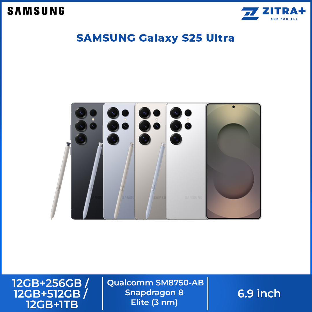 SAMSUNG Galaxy S25 Ultra | Qualcomm SM8750-AB Snapdragon 8 Elite |  Galaxy AI | 200 MP Camera | 5000 mAh Battery