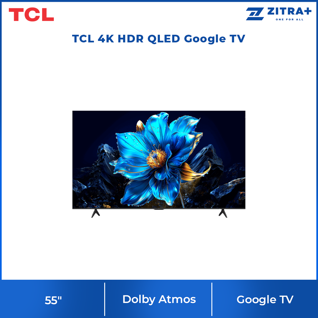 [2025 New Model] TCL 55"/65"/75" 4K HDR QLED Google TV | G90K-IU | HVA Screen | AiPQ Processor | Dolby Atmos