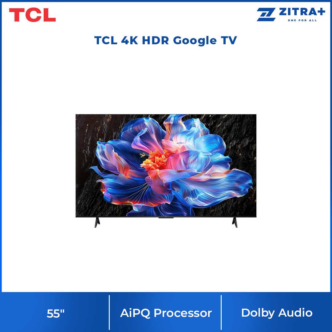 [2025 New Model] TCL 55"/65"/75" 4K HDR Google TV | P61K Series | Dolby Audio | AiPQ Processor | MEMC | HVA Panel