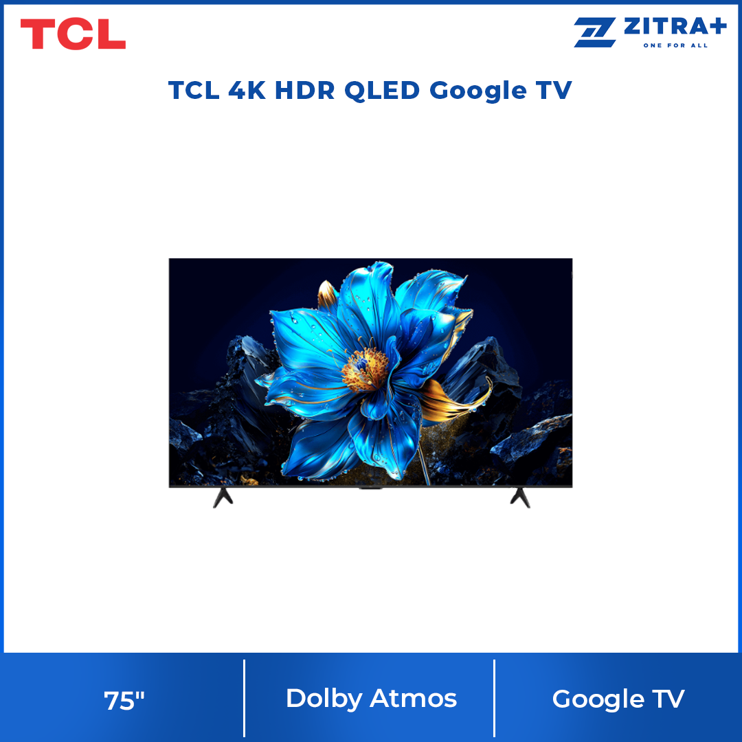 [2025 New Model] TCL 55"/65"/75" 4K HDR QLED Google TV | G90K-IU | HVA Screen | AiPQ Processor | Dolby Atmos