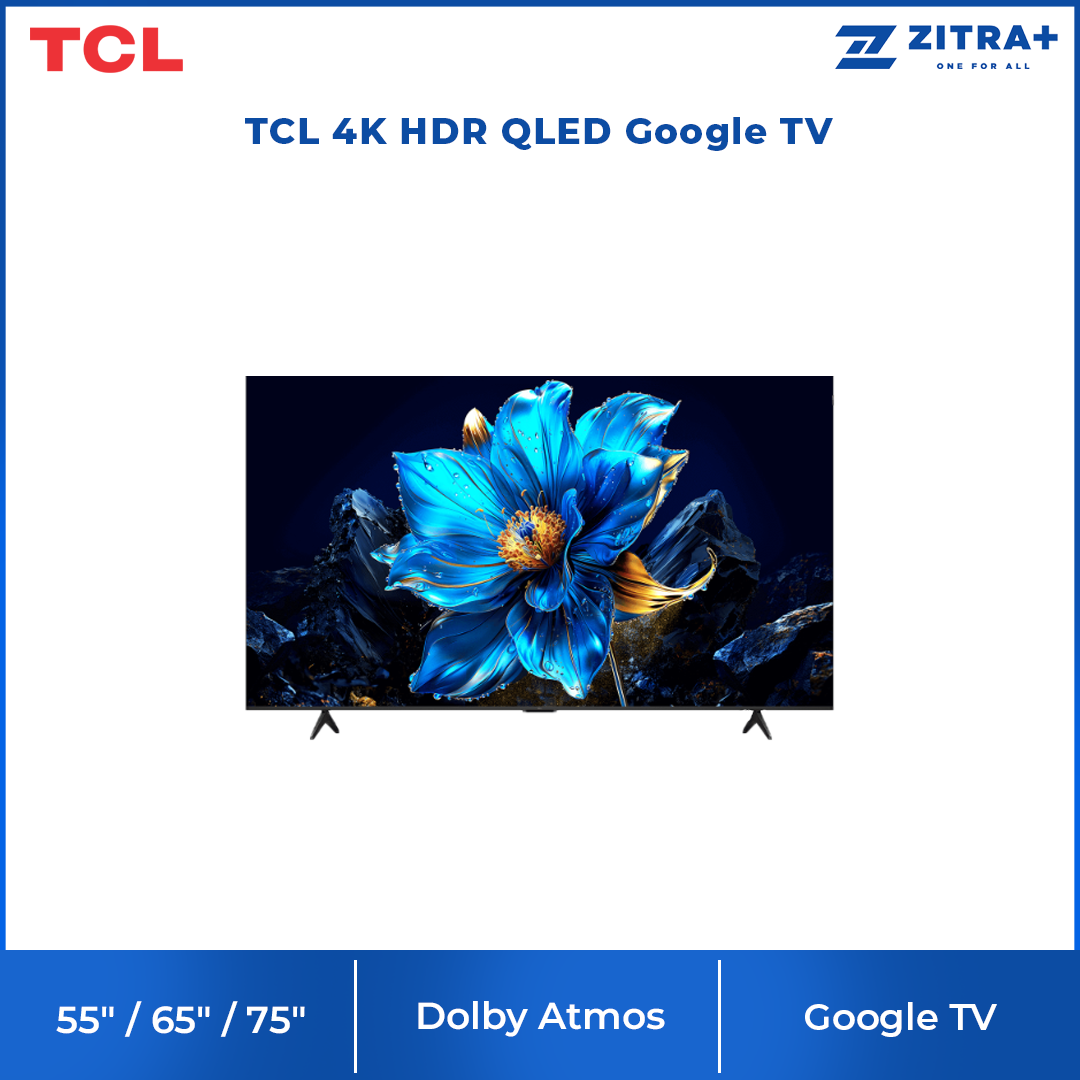 [2025 New Model] TCL 55"/65"/75" 4K HDR QLED Google TV | G90K-IU | HVA Screen | AiPQ Processor | Dolby Atmos