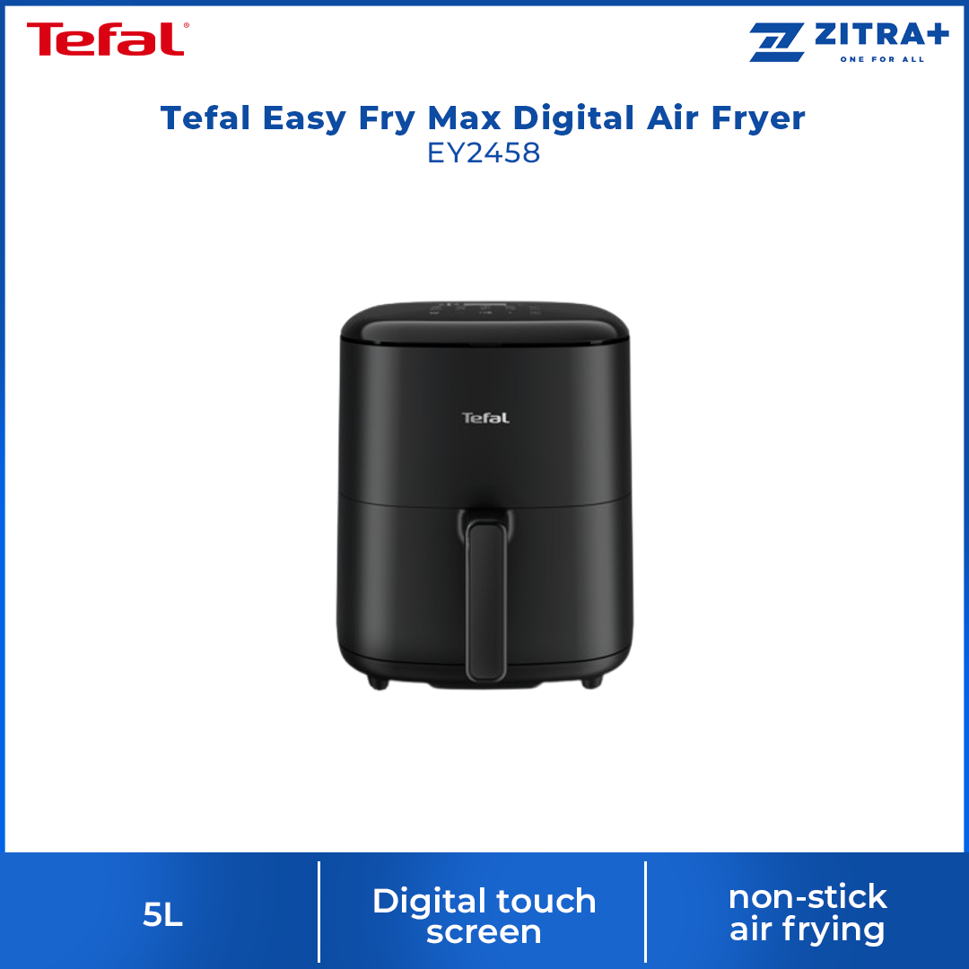 Tefal 5L Easy Fry Max Digital Air Fryer EY2458 | Digital Touchscreen | Save Time and Energy | Auto Cooking Program