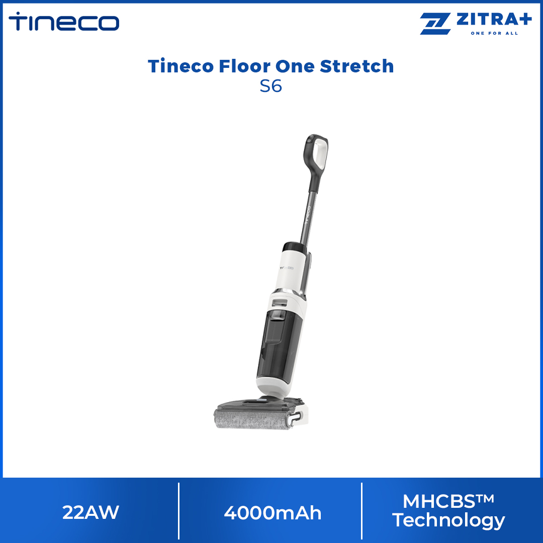 Tineco 22AW Floor One Stretch S6 | Reach Hidden Areas | 5.1 inch Compact Design | Innovative MHCBS™ Technology