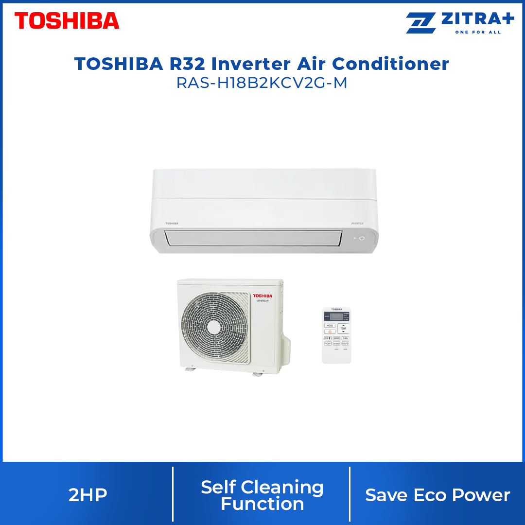 TOSHIBA 1/1.5/2/2.5HPR32 Inverter Air Conditioner B2KCV2G-M | HI Power Fast Cooling | Ultra Pure Air Purification | Save Eco Power