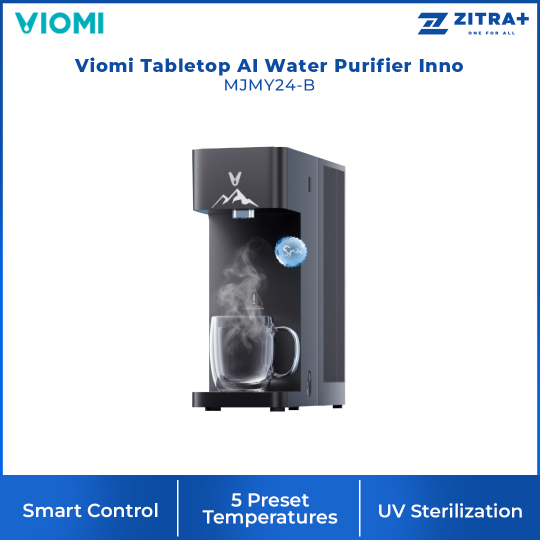Viomi Tabletop AI Water Purifier Inno MJMY24-B | Strontium-Rich Water | 6 layers deep filtration | UV Sterilization | Smart Control