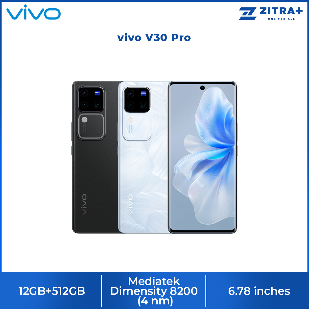 vivo V30 Pro 5G 12GB+512GB | 5000 mAh Battery | Flagship Empowerment | 50 MP Profesional Portrait Camera | Smartphone with 1 Year Warranty