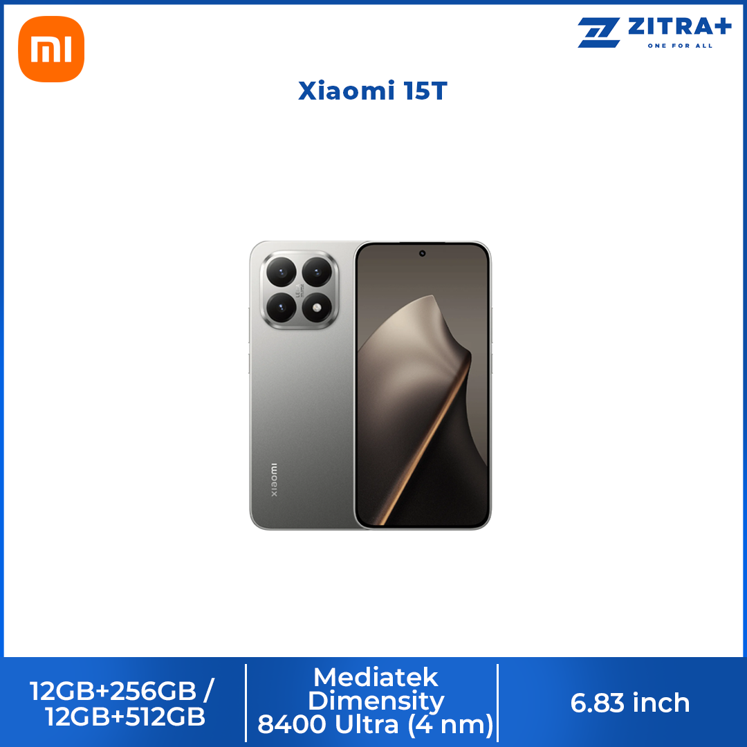 Xiaomi 15T | 67W HyperCharge | MediaTek Dimensity 8400-Ultra | 6.83" 120Hz Eye-Care Display | Leica Summilux Optical Lens
