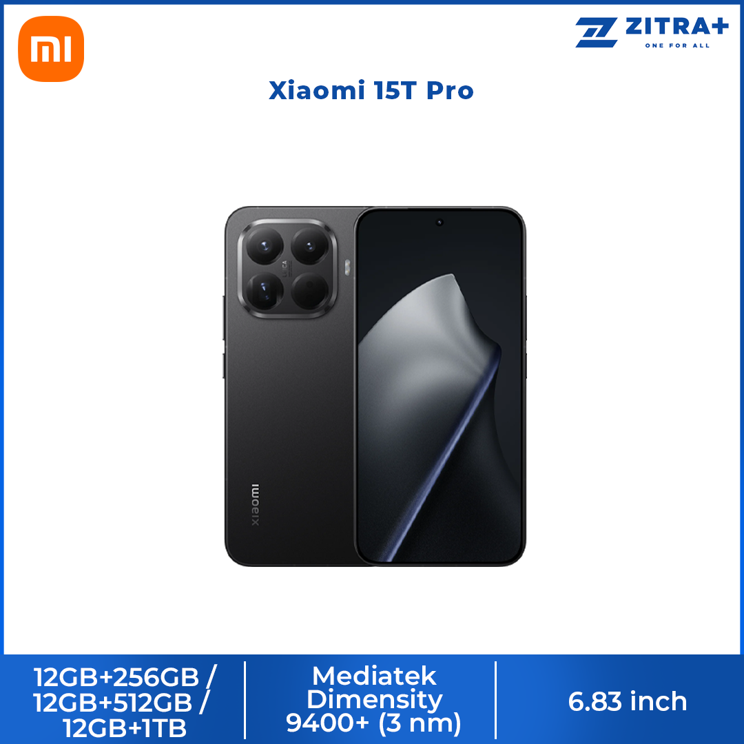 Xiaomi 15T Pro | MediaTek Dimensity 9400+ | 90W wired and 50W wireless HyperCharge | Leica 5x Pro telephoto, Spotlight Photography