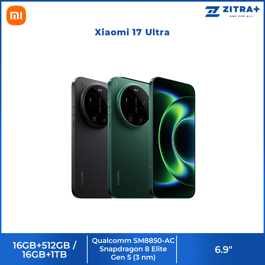 Xiaomi 17 Ultra 16GB+512GB/16GB+1TB | 6.9", LTPO AMOLED | 50MP Rear Camera | Qualcomm SM8850-AC Snapdragon 8 Elite Gen 5 (3 nm) | Li-Po 6000mAh, Supports 90W fast charging