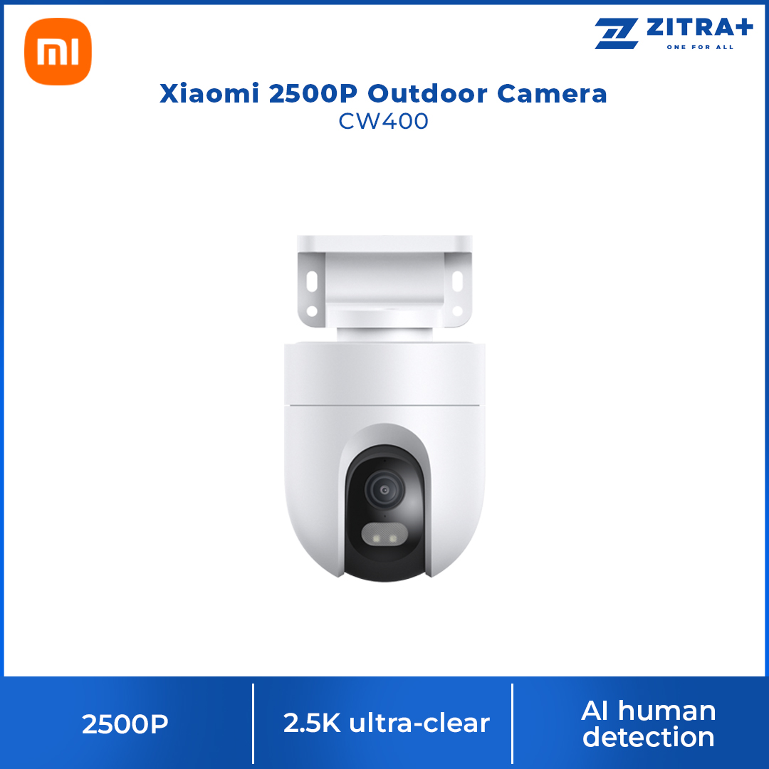 Xiaomi 2500P Outdoor Camera | Smart full-colour night vision | IP66 water resistance | Dual-antenna network | Two-way voice support | AI human detection | Audible and visual warning systems | Time-lapse photography