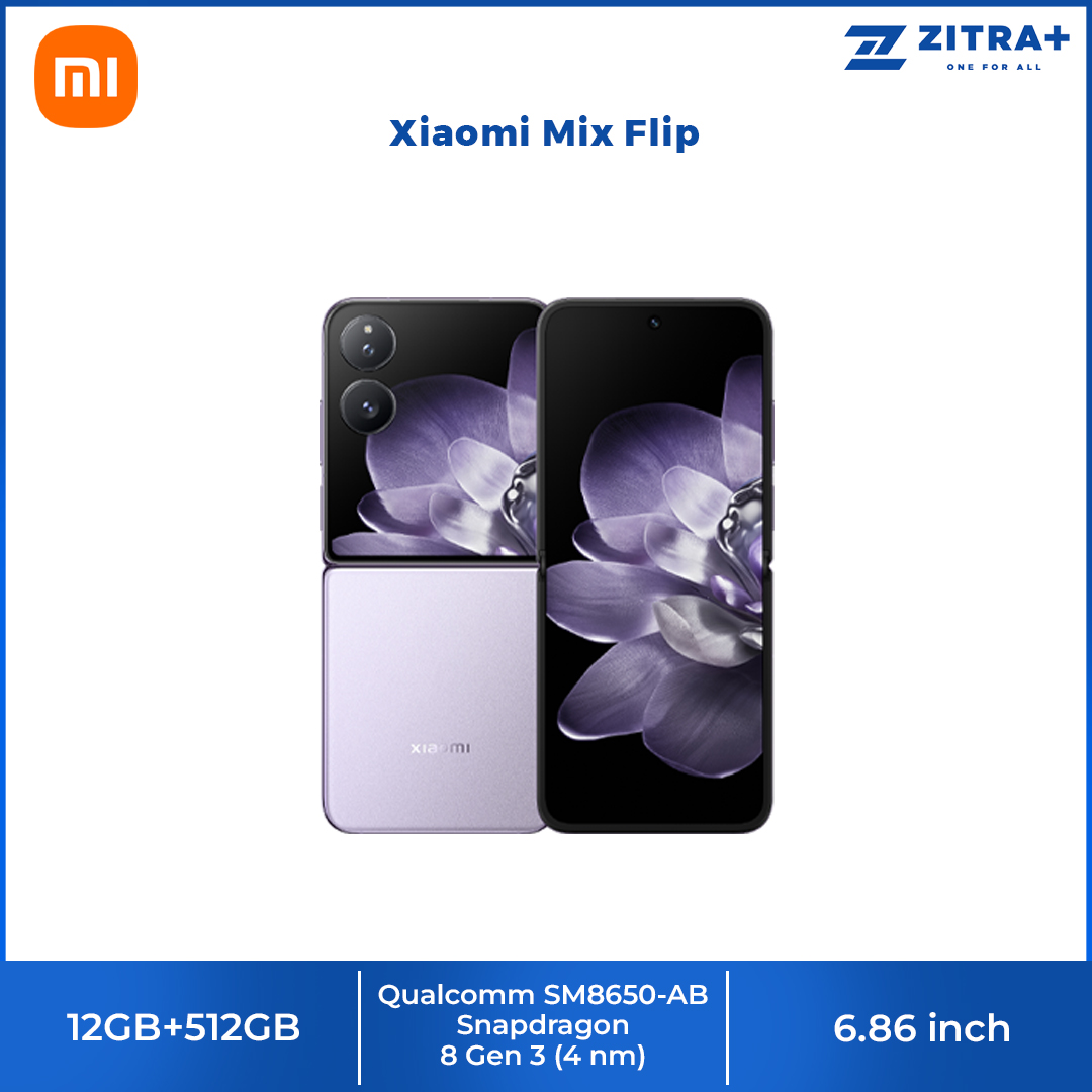 Xiaomi Mix Flip 12GB+512GB | 6.86" | Dual SIM | Android 14, HyperOS | Qualcomm SM8650-AB Snapdragon 8 Gen 3 (4 nm)
