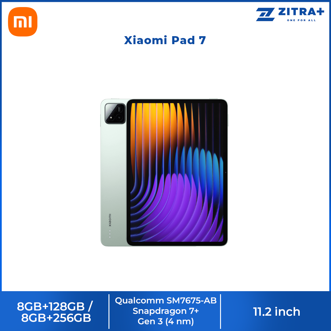 Xiaomi Pad 7 8GB+128GB/ 8GB+256GB | Qualcomm SM7675-AB Snapdragon 7+ Gen 3 (4 nm) | 11.2 inch, PS LCD | 13MP Main Camera | Li-Po 8850 mAh,Fast charging 45W