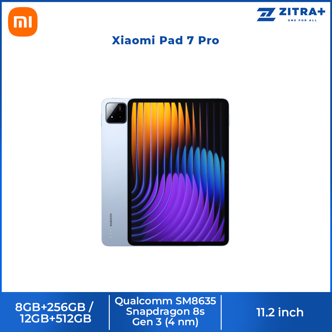 Xiaomi Pad 7 Pro 8GB+256GB/ 12GB+512GB | Qualcomm SM8635 Snapdragon 8s Gen 3 (4 nm) | 11.2 inch, PS LCD | 50MP Main Camera | Li-Po 8850 mAh