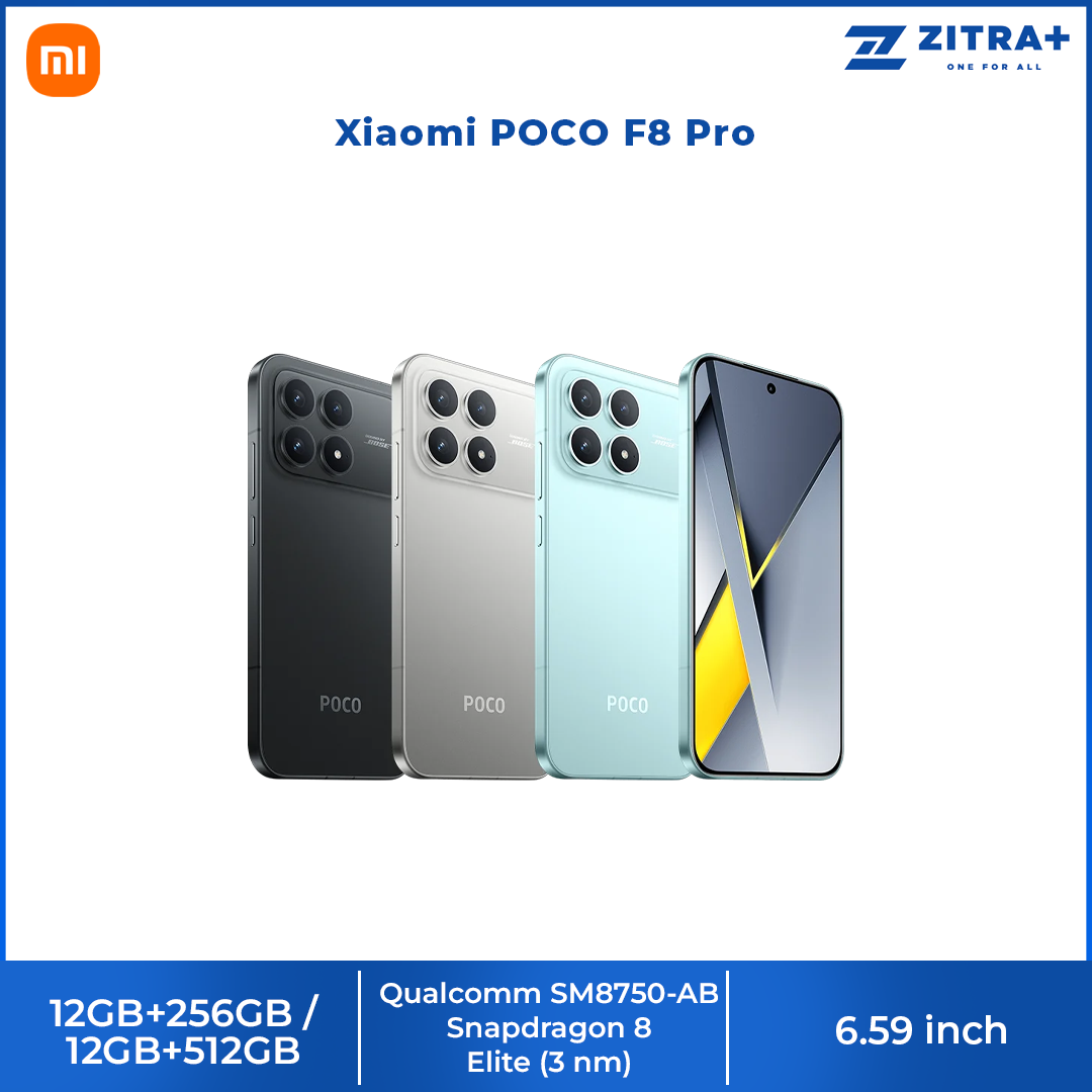 Xiaomi POCO F8 Pro | Snapdragon® 8 Elite | 6210mAh battery | 6.59" 120Hz POCO HyperRGB AMOLED | 50MP Triple Camera with OIS