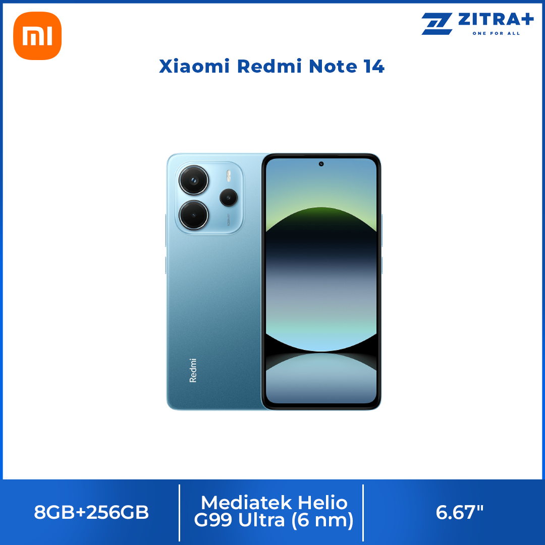 Xiaomi Redmi Note 14 | MediaTek Helio G99-Ultra | 120Hz Eye-Care Display | 108MP AI Camera System