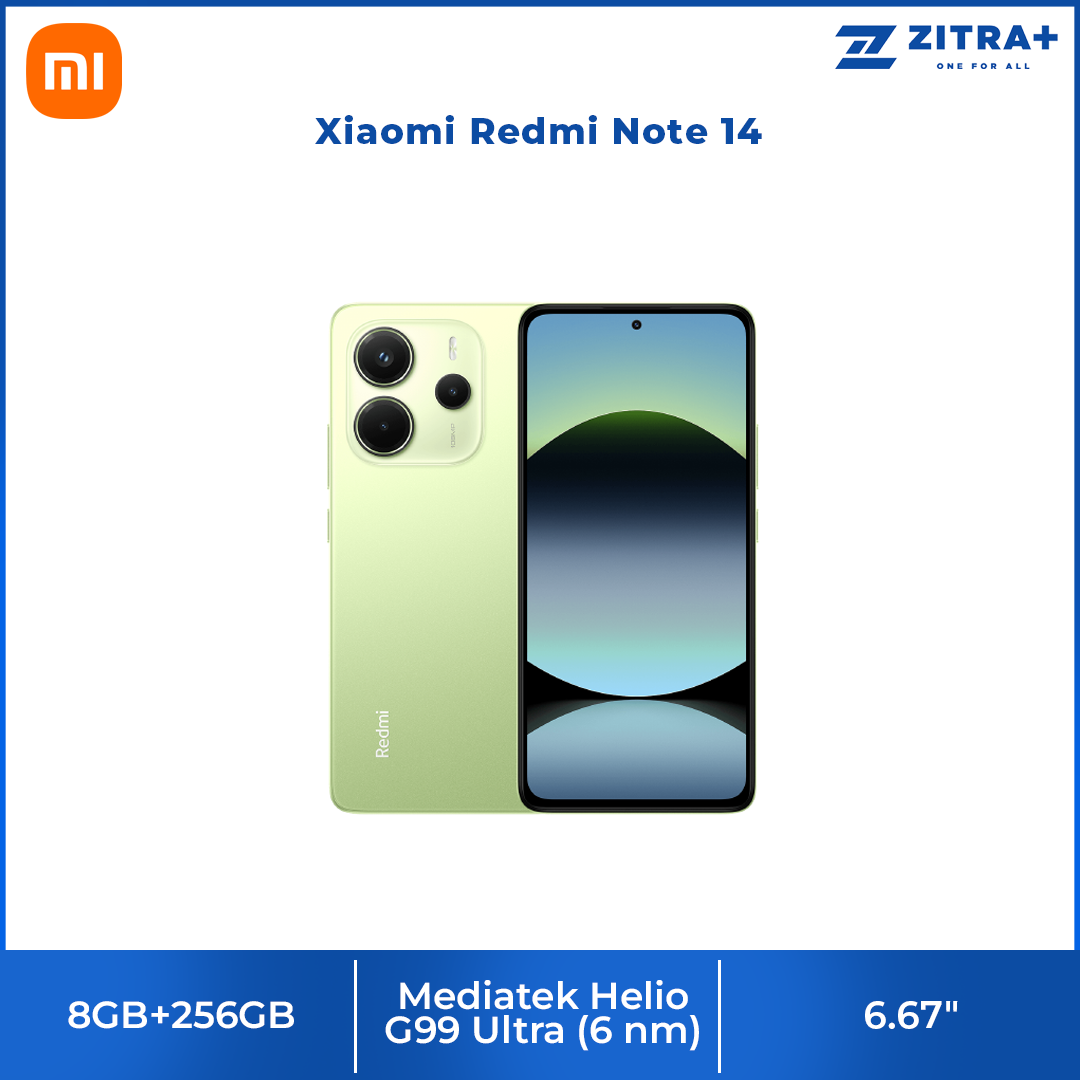 Xiaomi Redmi Note 14 | MediaTek Helio G99-Ultra | 120Hz Eye-Care Display | 108MP AI Camera System