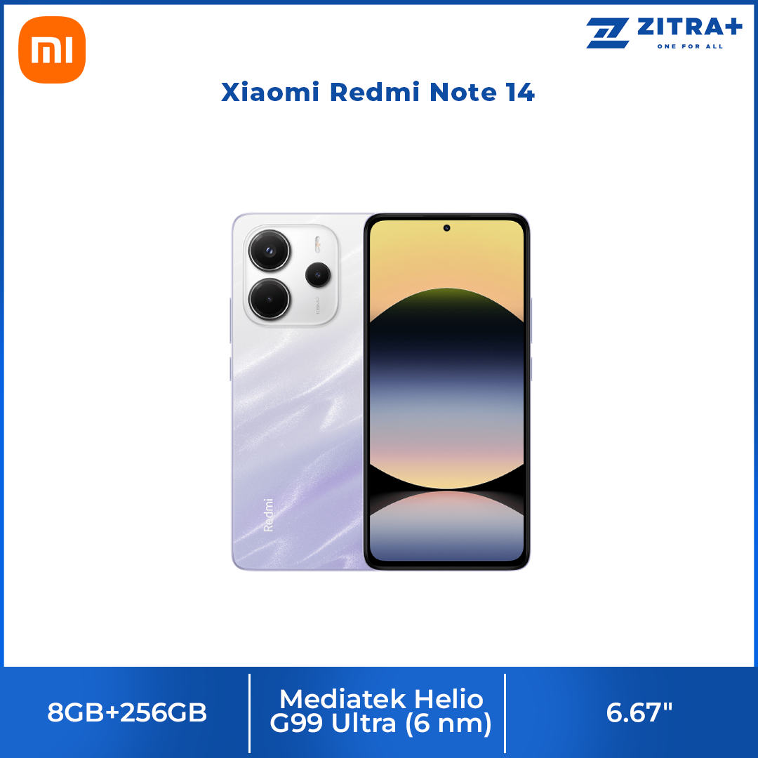 Xiaomi Redmi Note 14 | MediaTek Helio G99-Ultra | 120Hz Eye-Care Display | 108MP AI Camera System