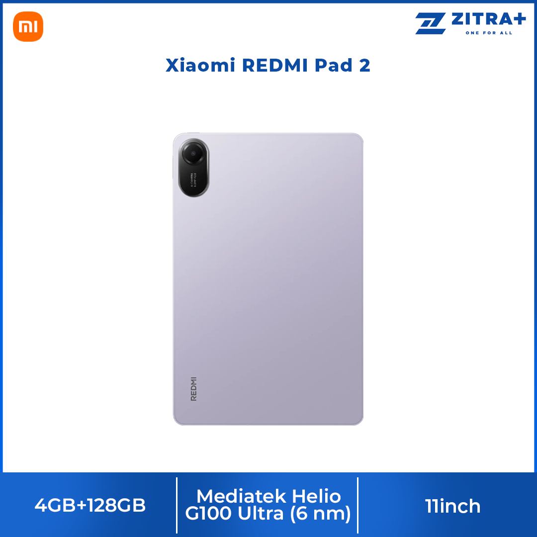 Xiaomi REDMI Pad 2 4GB+128GB | 11" 2.5K crystal-clear display | Advanced Helio G100-Ultra |  9000mAh