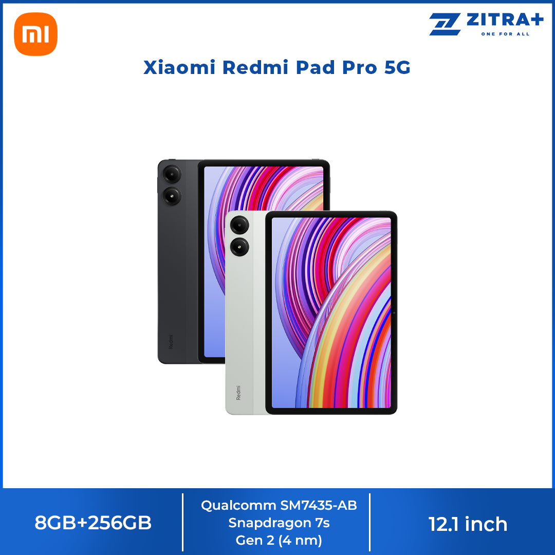 Xiaomi Redmi Pad Pro 5G | Snapdragon® 7s Gen 2 | 10000 mAh Battery | 120Hz 2.5K display | Quad speakers