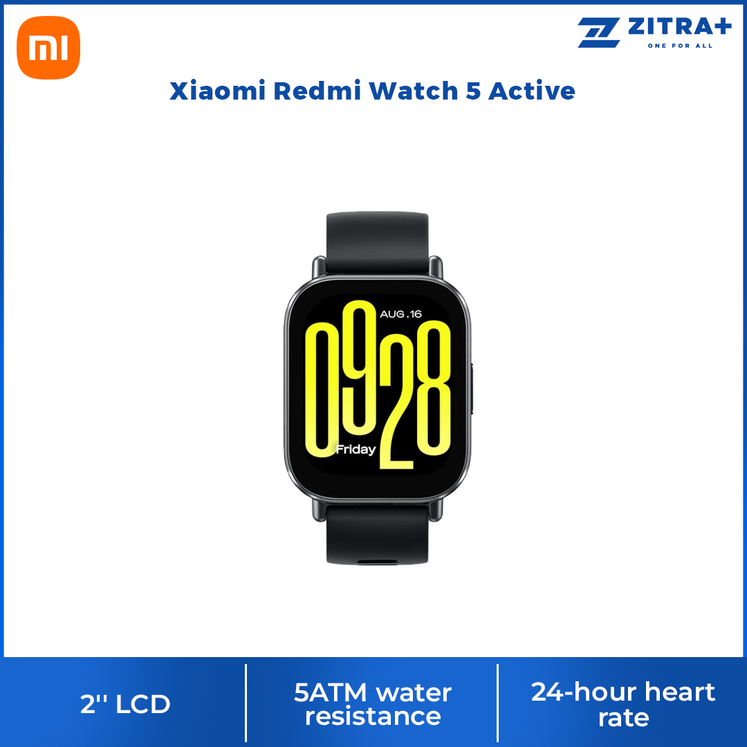 Xiaomi Redmi Watch 5 Active | 2'' LCD large display | All-day blood oxygen and stress monitoring | Up to 18 days of battery life