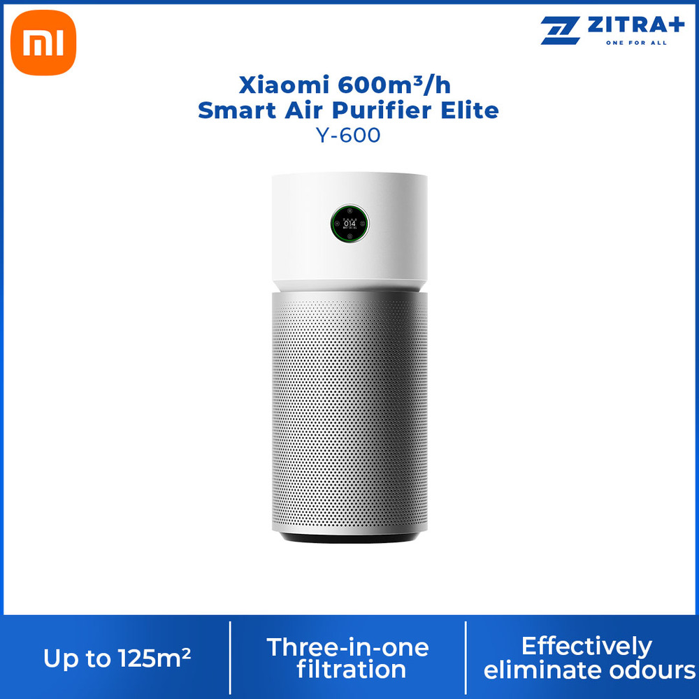 Xiaomi 600m³/h Smart Air Purifier Elite Y-600 | Smart Control | Three-in-one Filtration | 99.9% removal of airborne Influenza A | Air Purifier with 1 Year Warranty