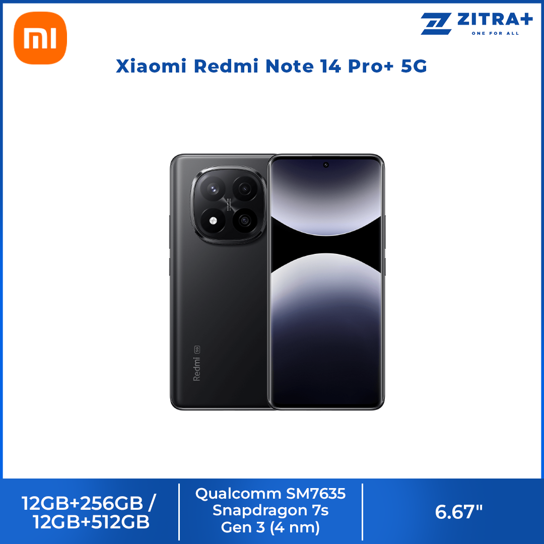 Xiaomi Redmi Note 14 Pro+ 5G | 200MP AI camera | All-Star Durability | Snapdragon® 7s Gen 3 | 120W HyperCharge