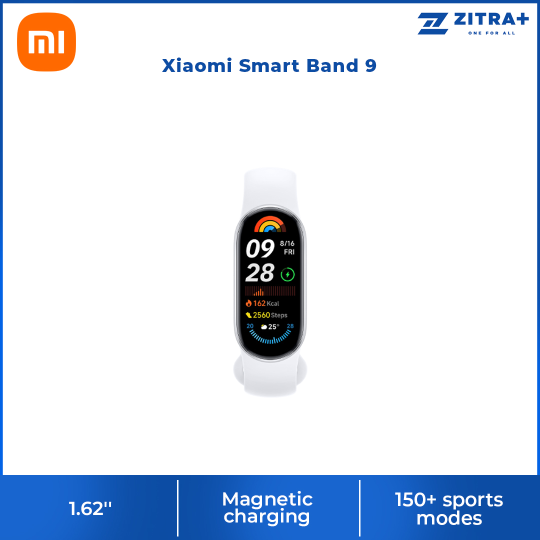 Xiaomi Smart Band 9 | Colourful metallic frame | 150+ sports modes | 1.62'' AMOLED display