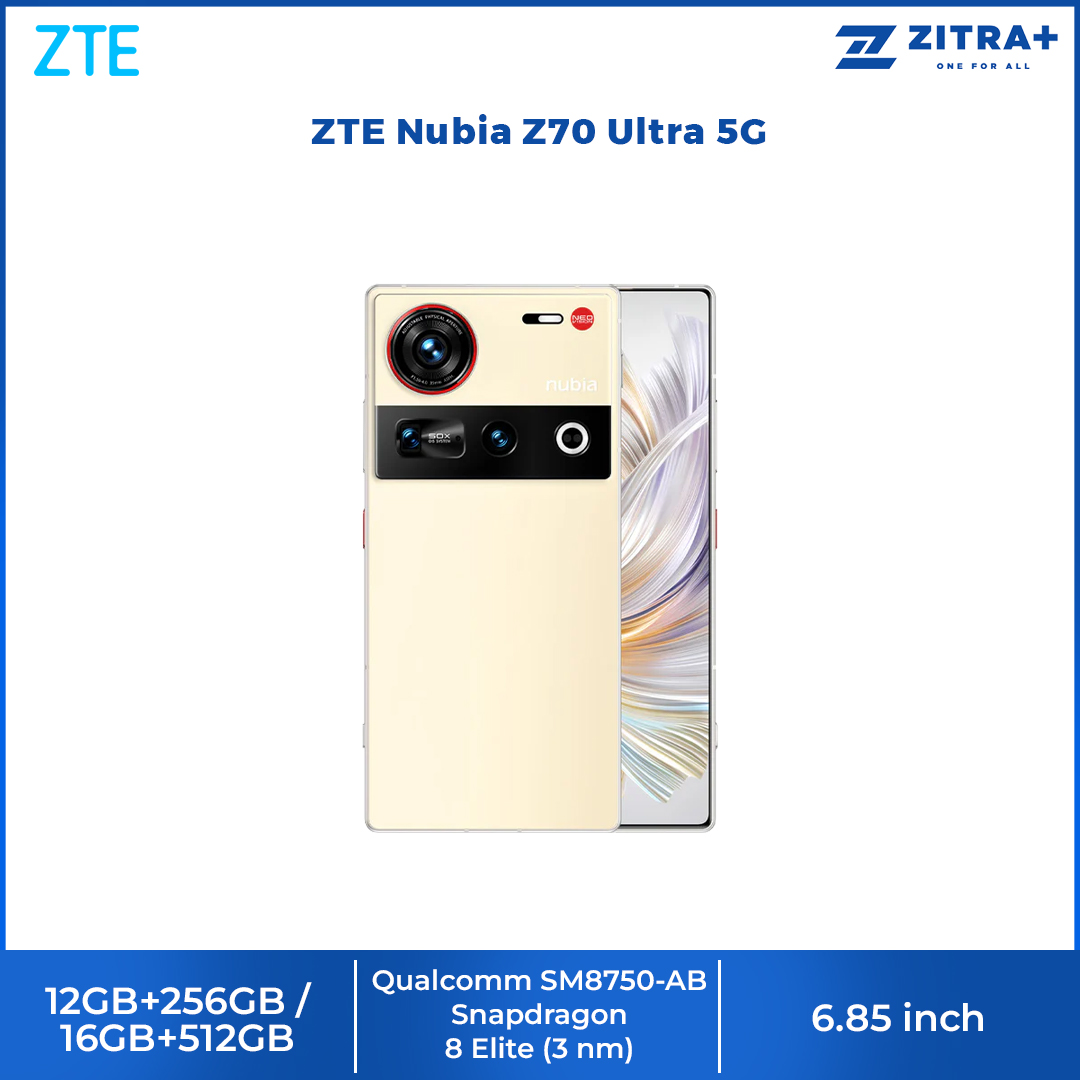 ZTE Nubia Z70 Ultra 5G 12GB+256GB / 16GB+512GB | Android 15, Nebula AIOS | Qualcomm SM8750-AB Snapdragon 8 Elite (3 nm)