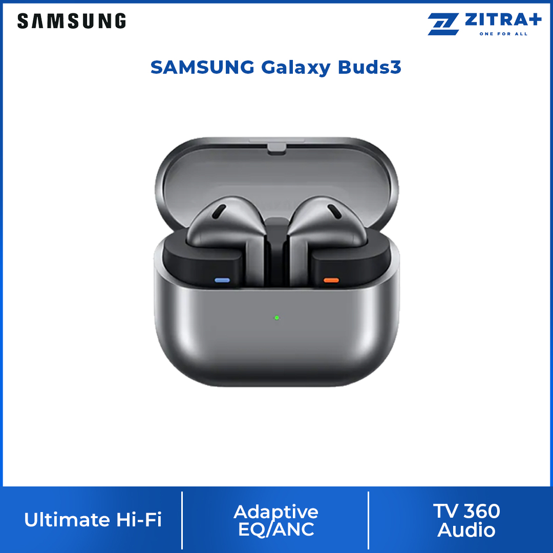 SAMSUNG Galaxy Buds3 | Dive Into The Depths Of Sound | Ultimate Hi-Fi | Adaptive EQ/ANC | Availability of Galaxy AI Features