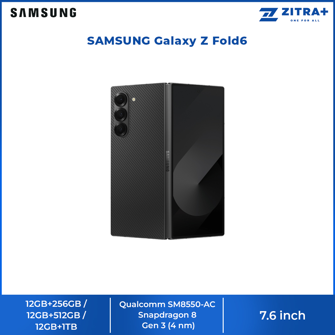 SAMSUNG Galaxy Z Fold6 | Qualcomm SM8550-AC Snapdragon 8 Gen 3 (4 nm) | Nano-SIM and eSIM | 5G