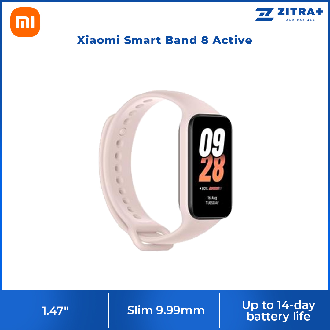 Xiaomi Smart Band 8 Active | 50+ sports modes | All-day sleep, heart rate and SpO2 monitoring | 100+ Watch Faces To Match Any Style | 1  Year General Warranty