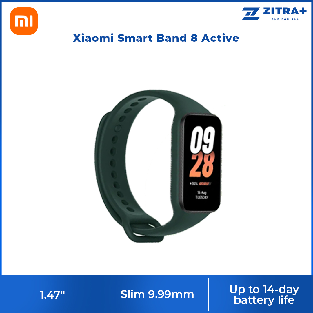 Xiaomi Smart Band 8 Active | 50+ sports modes | All-day sleep, heart rate and SpO2 monitoring | 100+ Watch Faces To Match Any Style | 1  Year General Warranty