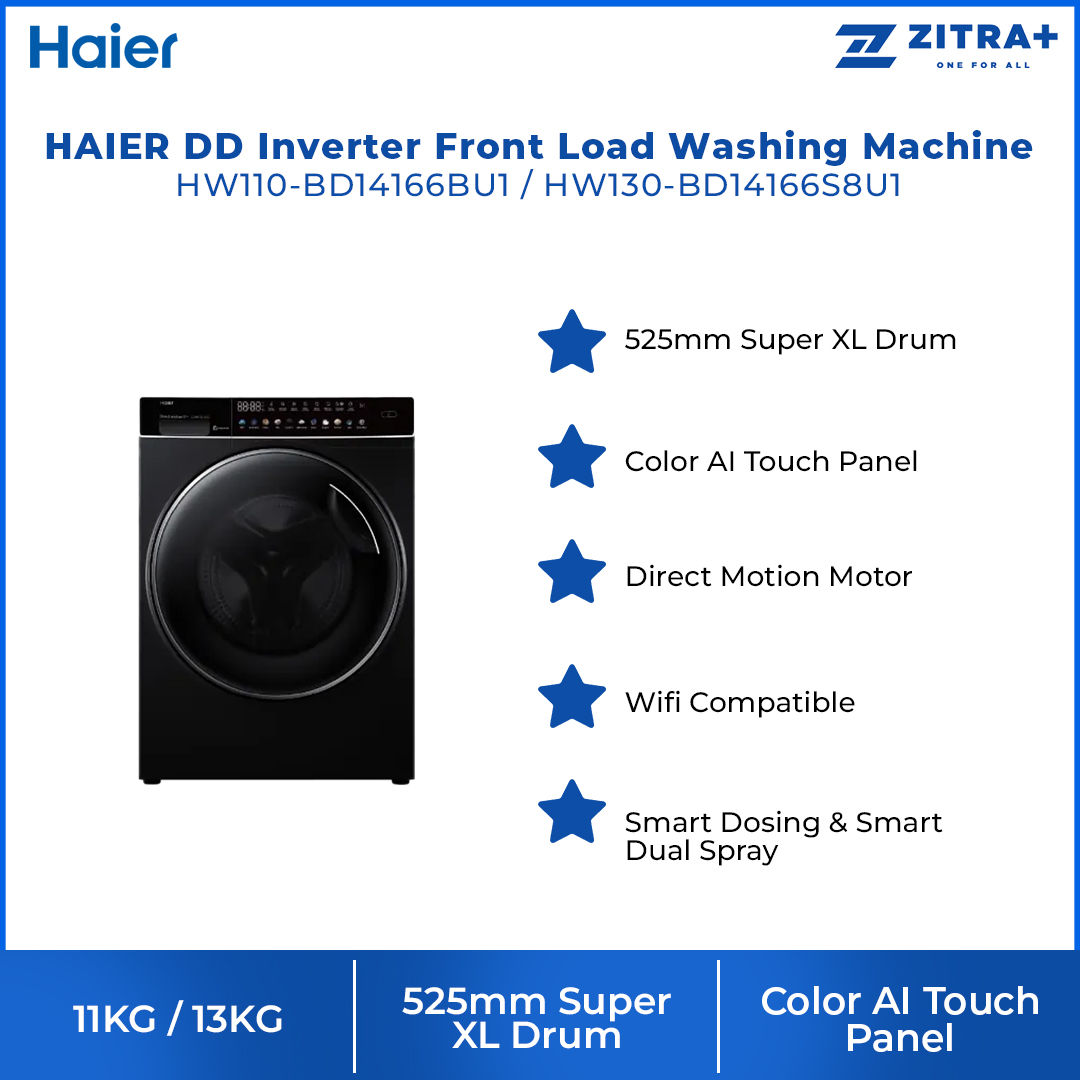 HAIER 12KG Heat Pump Dryer HD120-AR959S8 | Reversible Tumble | Sensor Dry | Heat Pump Technology