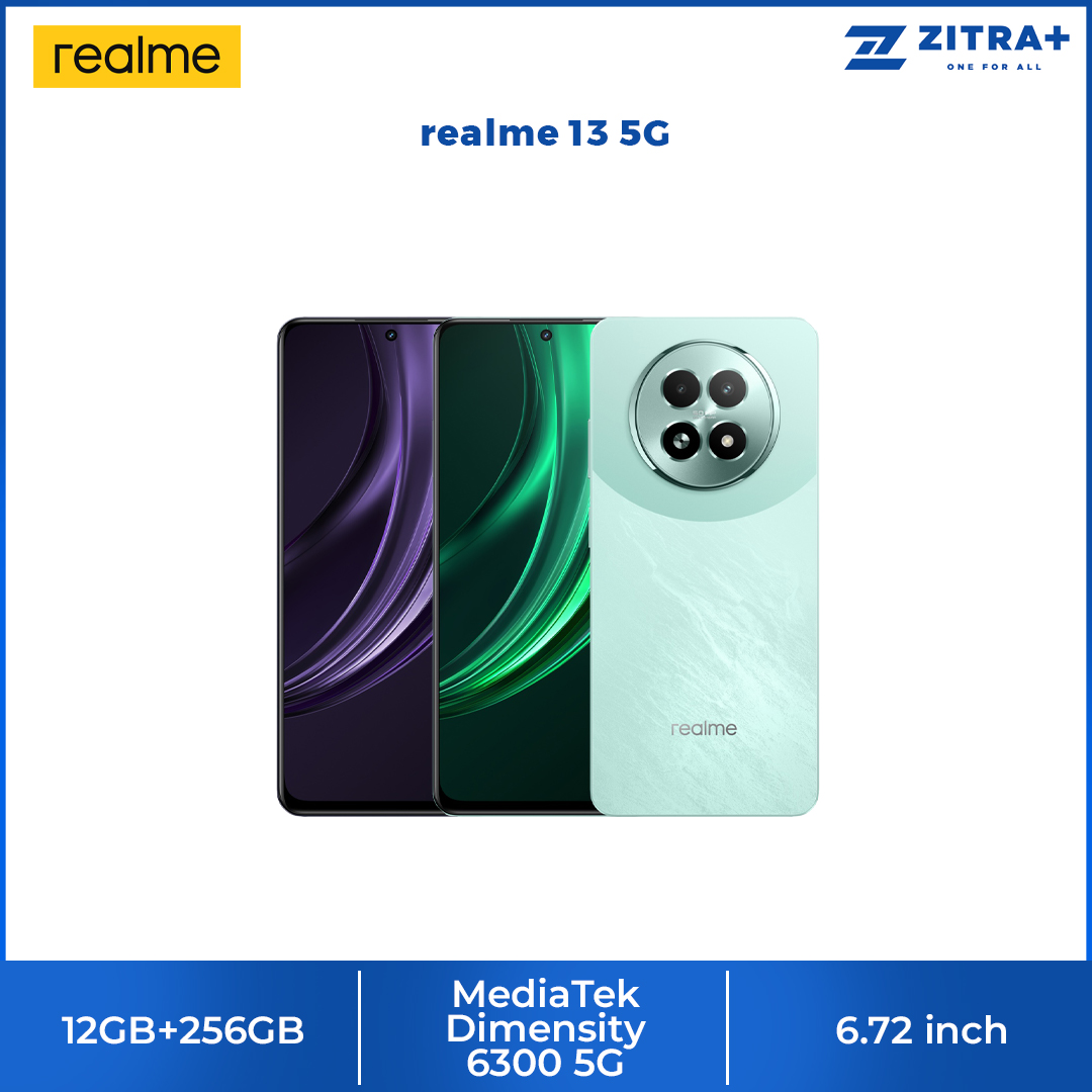 realme 13 5G 12GB+256GB | MediaTek Dimensity 6300 5G | GT Mode | Stainless Steel VC | AI Boost 2.0