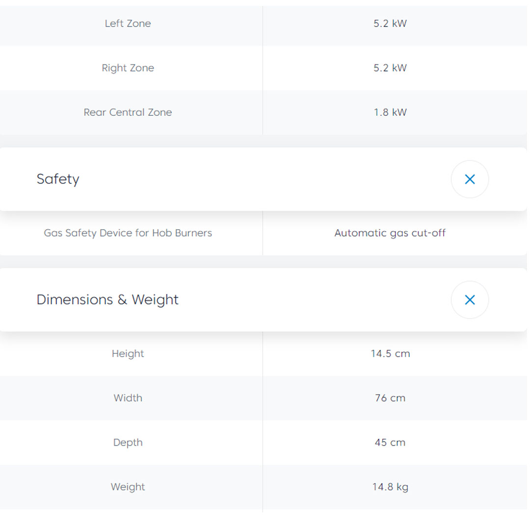 Beko 3 Burners Built-In Hob HIEW 73242 SOB | Automatic Gas Cut-off | Cast-iron Pan Support | 2 Wok Burners and 1 Gas Burner | Built-In Hob with 2 Years Warranty