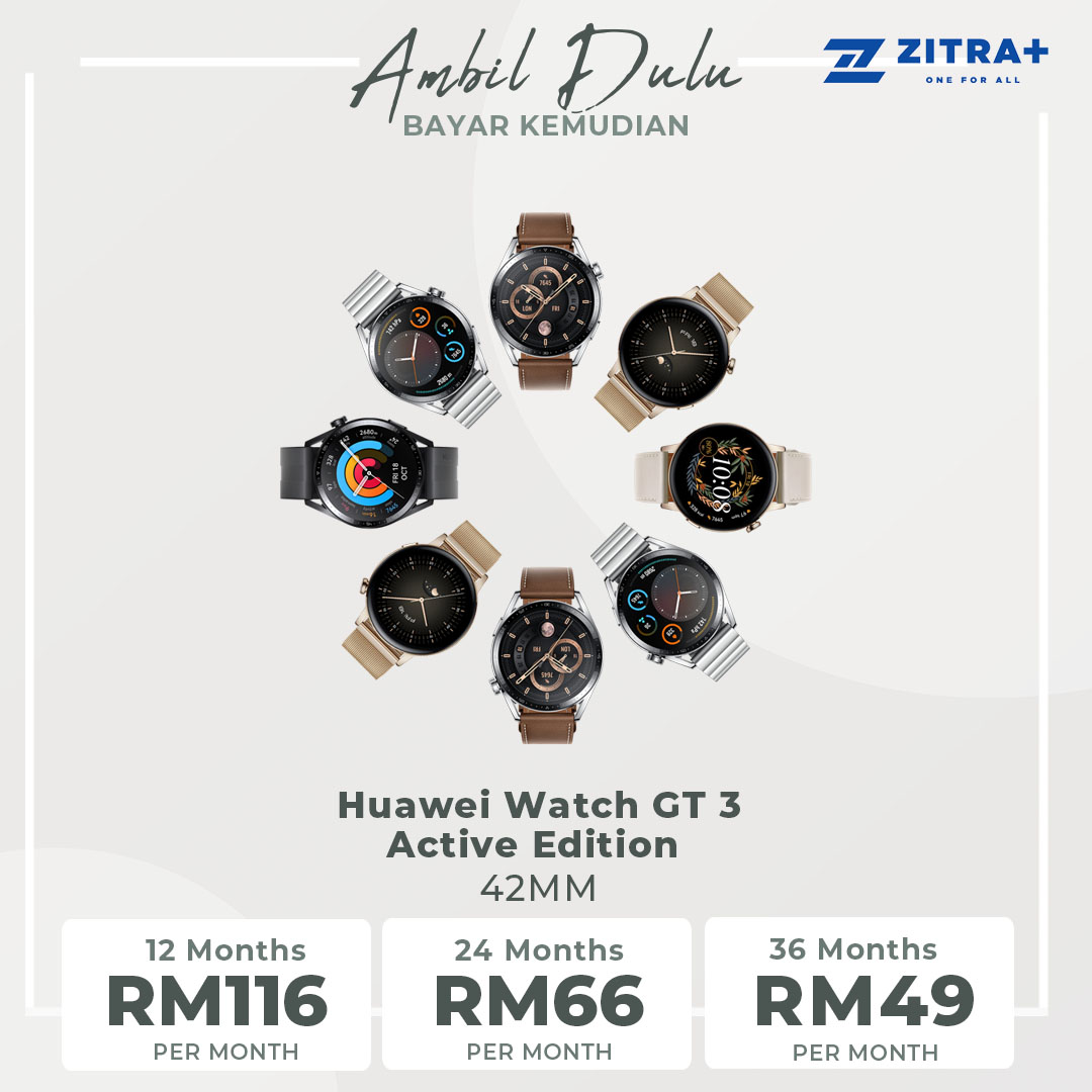 Huawei Watch GT 3 Active Edition | 42MM/46MM | Bluetooth Calling | Durable Battery Life | All-Day SpO2 Monitoring | Smart Watches with 1 Year Warranty