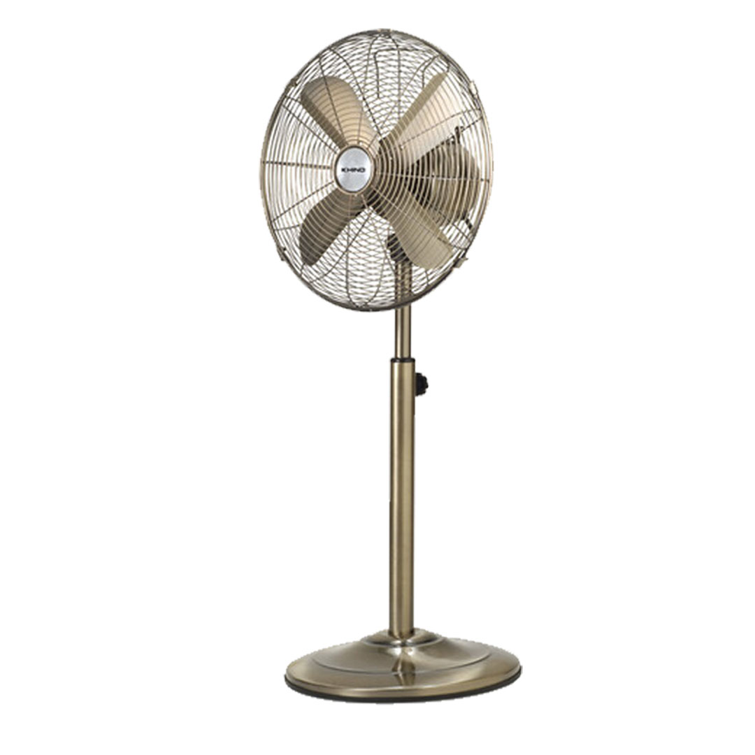 KHIND 14" Antique StandFan  SF141 | 3 Speed Setting | Built-In Safety Thermal Fuse | Adjustable Heights | Stand Fan with 1 Year General Warranty & 3 Years Motor Warranty