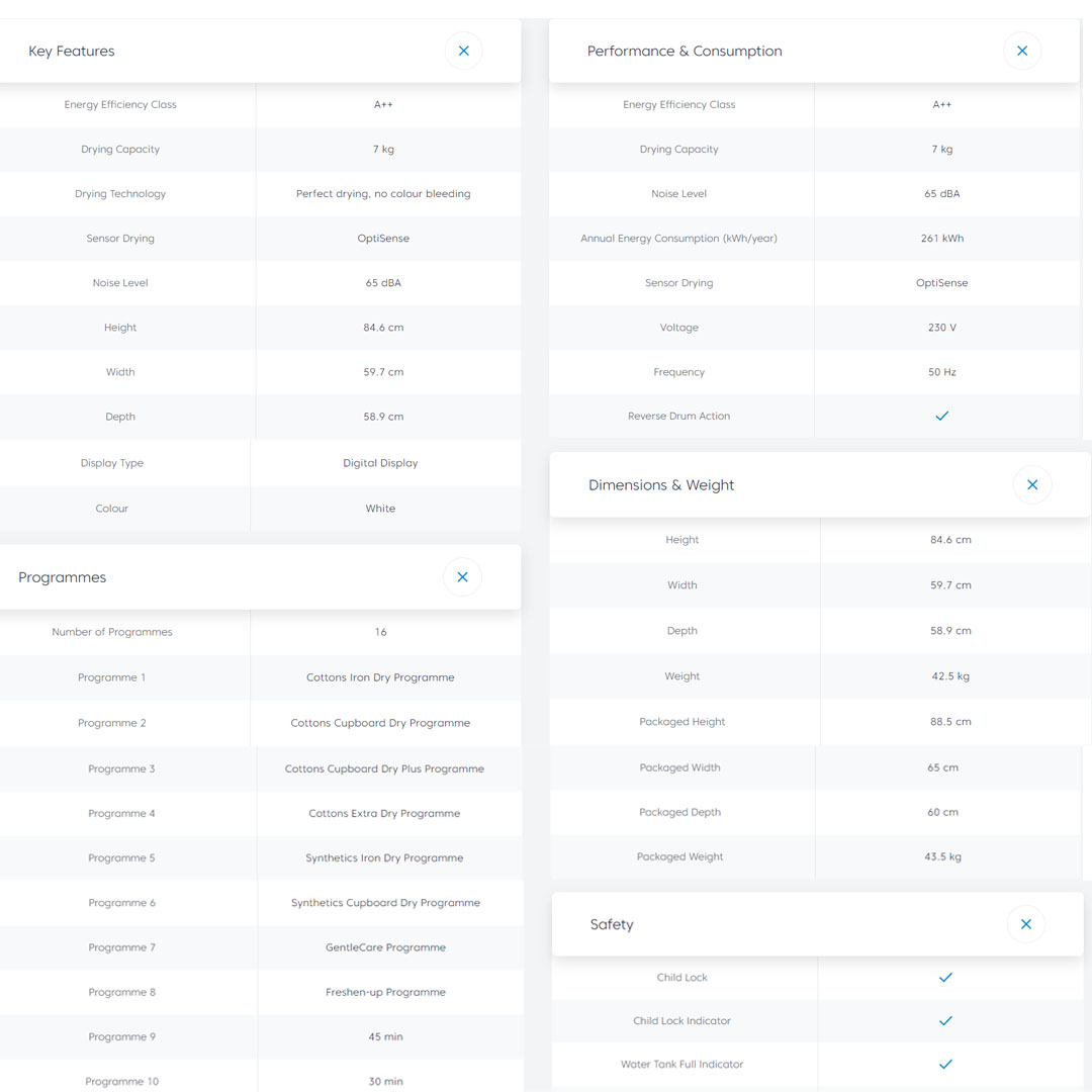 Beko 7KG Heat Pump Tumble Dryer DPS7405XW3 | A++ Energy Efficiency Class | AquaWave Technology | HeatPump Technology | EcoGentle | Tumble Dryer with 2 Years General Warranty & 12 Years Motor Warranty