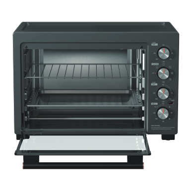 TOSHIBA 40L Toaster Oven TL-MC40EZF(GR) | Independent Temperature Control Knobs | Parallel Heating Elements Work with Convection Fan | Auto Rotisserie | Timeless Design with Double-layer Glass Door | Toaster Oven with 1 Year Warranty