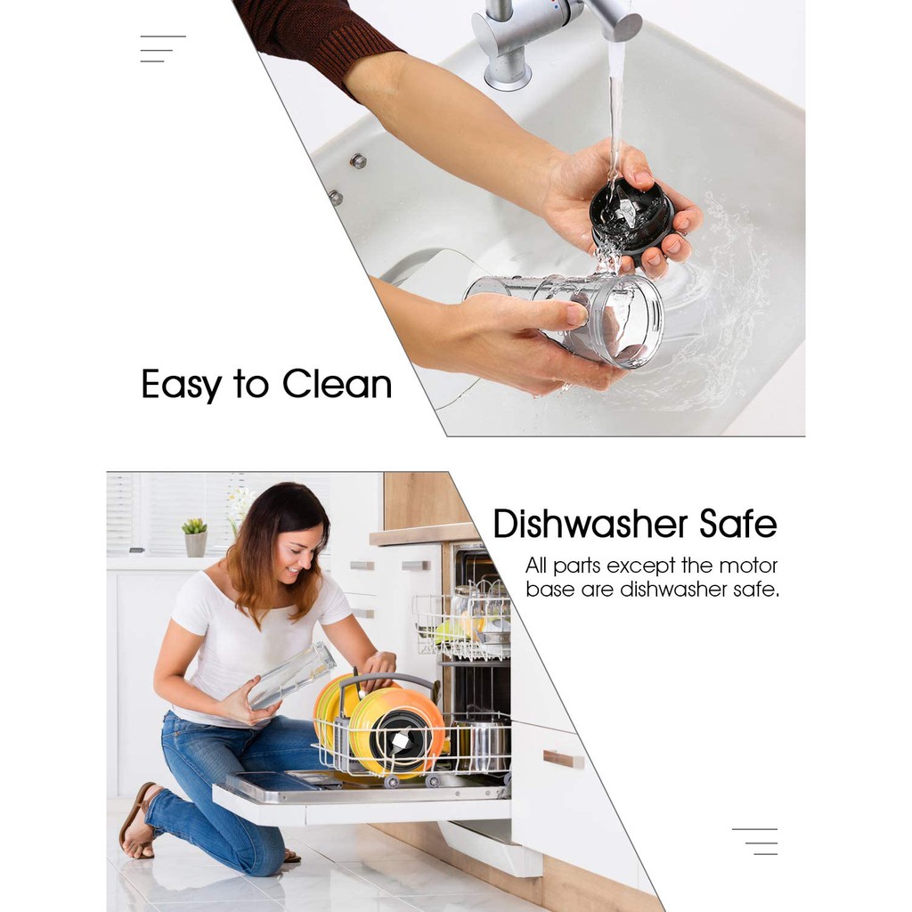 Russell Taylors 0.6L Compact Personal Blender B1 | 250W Power | BPA Free Containers | Nutrient Extraction | Blender with 2 Year Warranty