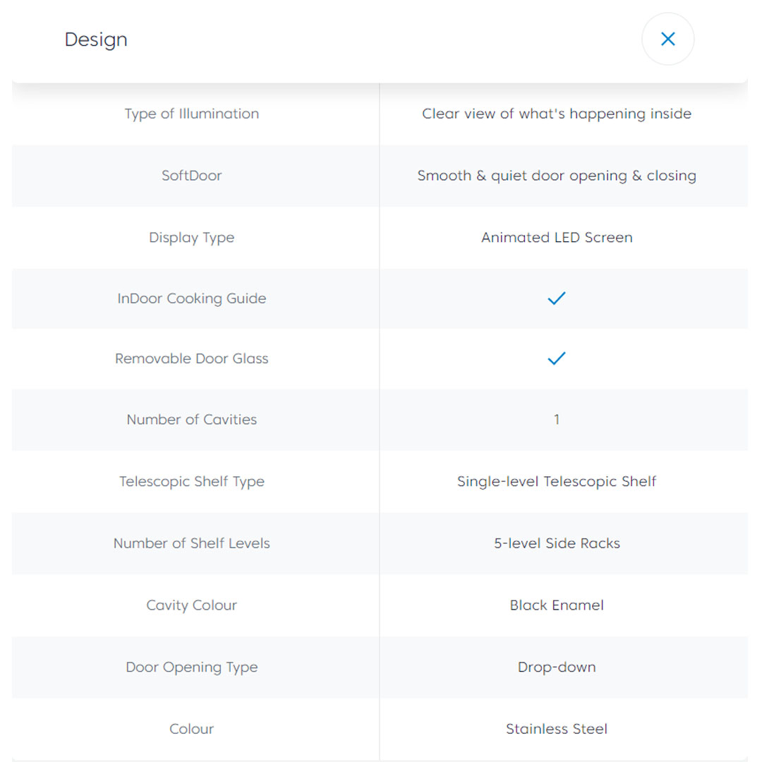Beko 71L Built-In Oven BIM25400XMS | 13 Programs Selection | Easy-to-Clean Oven Glass | Catalytic Walls | Halogen Illumination | SoftDoor | Steam-Cleaning | Telescopic Shelves | Oven with 2 Years General Warranty & 12 Years Motor Warranty