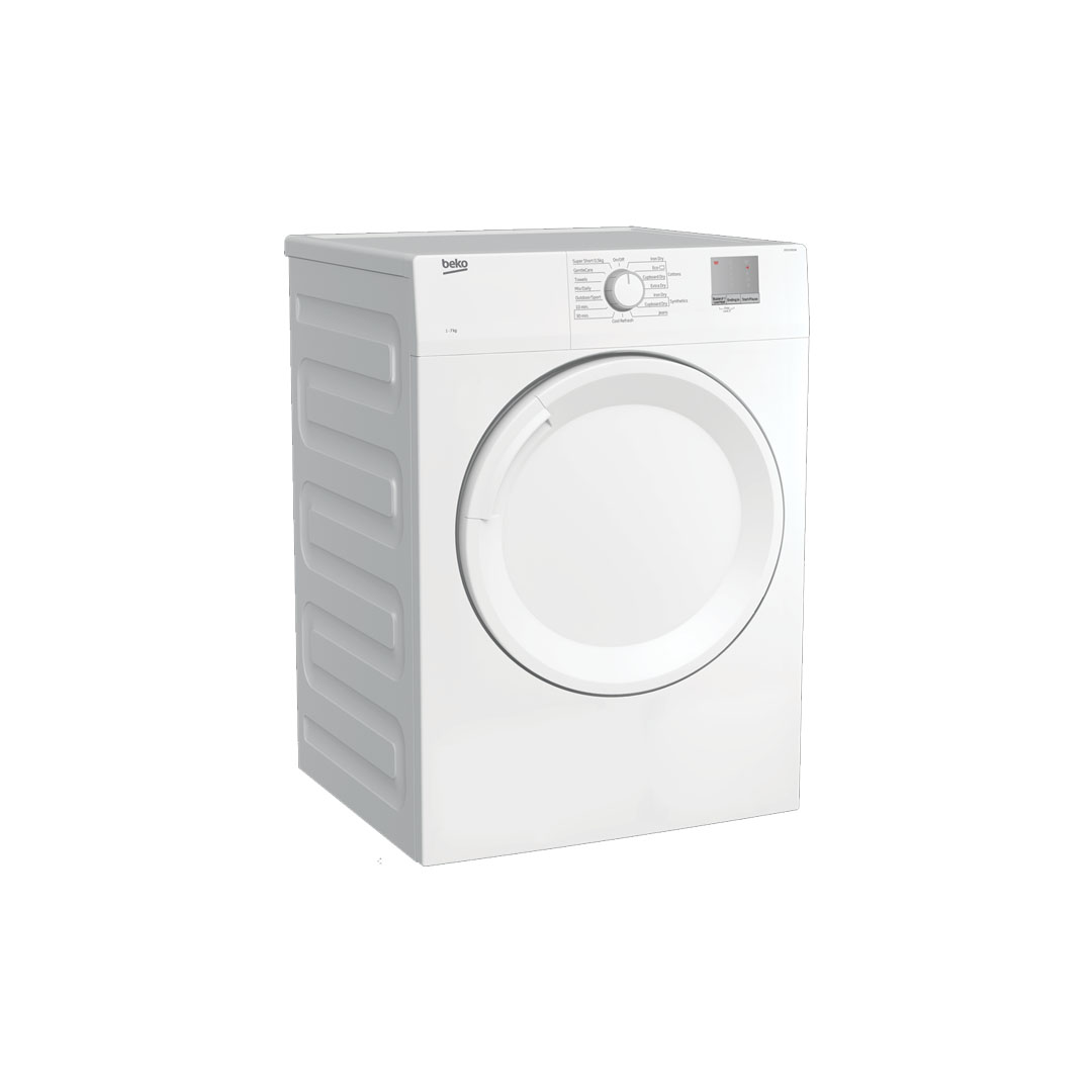 Beko 7KG Tumble Dryer DTGV7001W | Air Vented Drying Technology | Time Delay | 15 Programs Selection | Child Lock | Filter Cleaning Indicator | Tumble Dryer with 2 Years General Warranty & 12 Years Motor Warranty