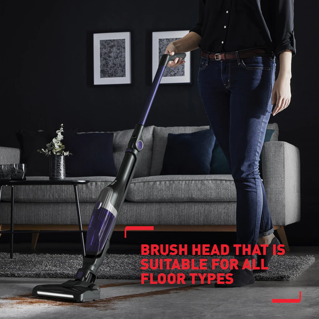 Tefal 145W XTREM Compact 2-in-1 Cordless Vacuum Cleaner Stick TY1238 | Bi-directional Flex Technology | 0.4 L (max)