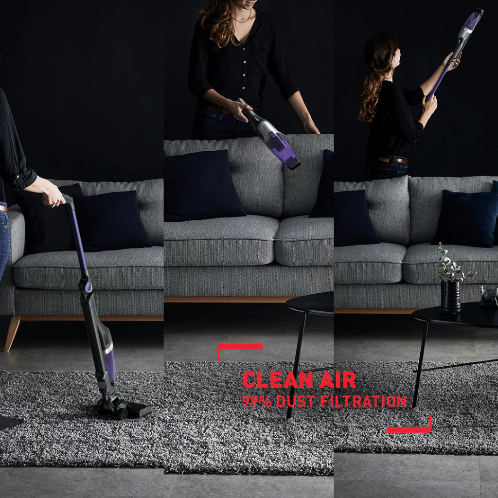 Tefal 145W XTREM Compact 2-in-1 Cordless Vacuum Cleaner Stick TY1238 | Bi-directional Flex Technology | 0.4 L (max)