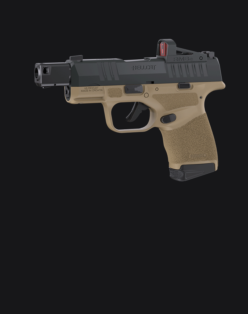 スプリングフィールドHELL CAT コンパクト銃、フィンガーアクションブローバックトイガン