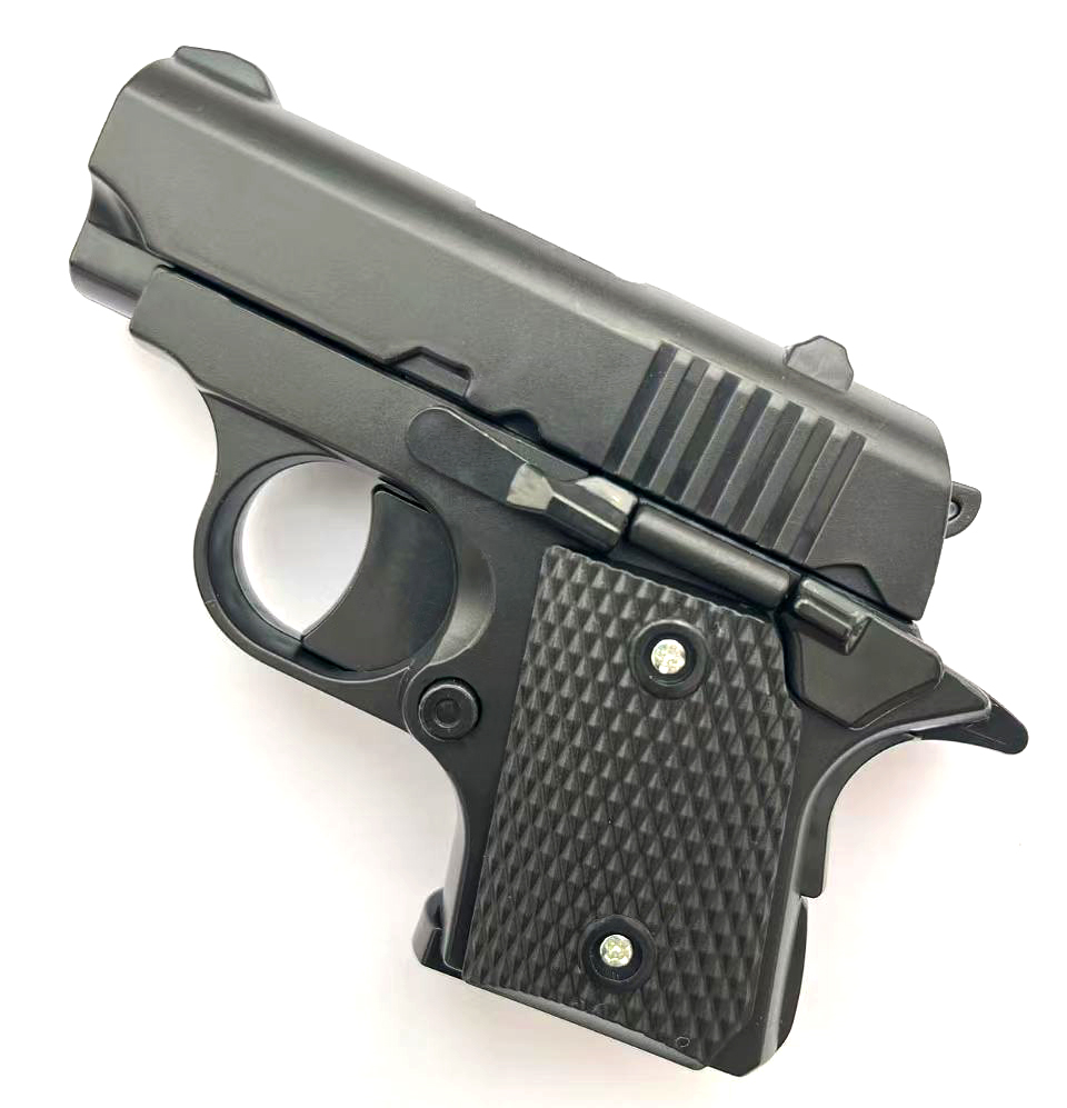 モデルガン、平均価格248円のおもちゃの銃、ミニモデルガン、ブローバック機能付き、弾を発射できない、ロールプレイング、減圧おもちゃの銃