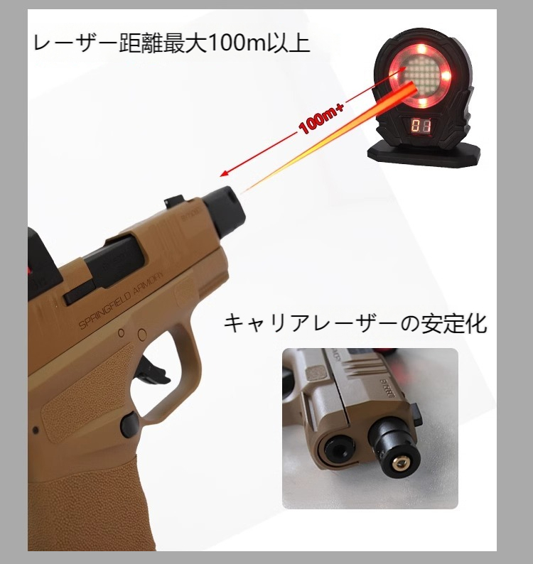 スプリングフィールドHELL CAT コンパクト銃、フィンガーアクションブローバックトイガン