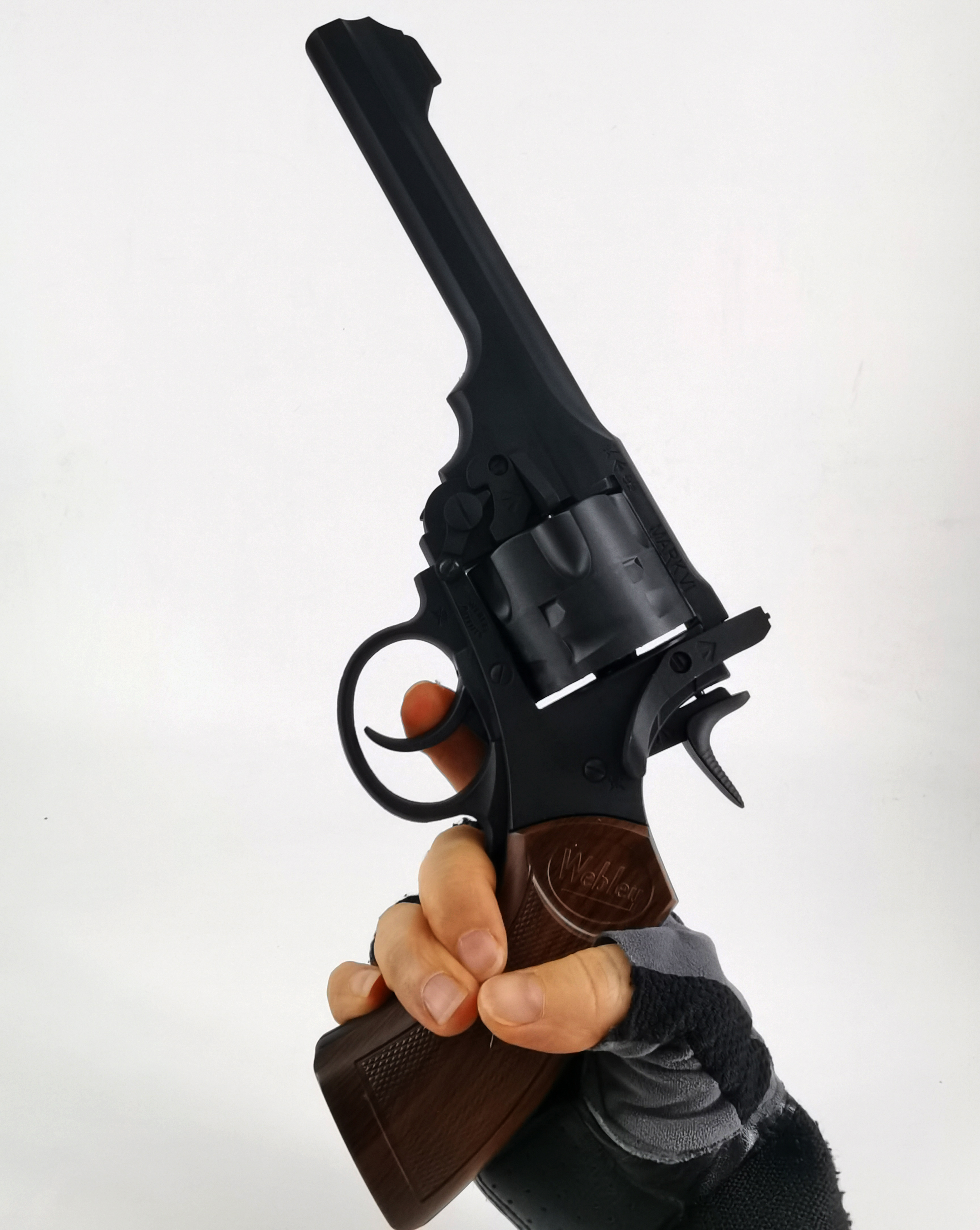 UDL TOY エアガン、ハンドガン、モデルガン、ウェブリーリボルバー中折れ式エジェクション安全スポンジ弾ナーフ系 おもちゃ