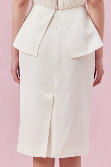 Chantea Cream A-Line Skirt